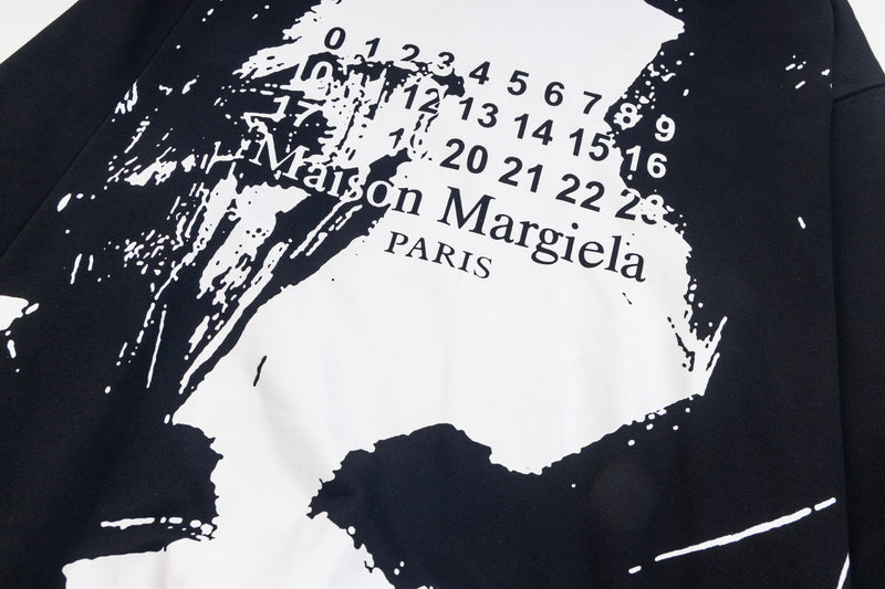 MAISON MARGIELA Black White Hoodie