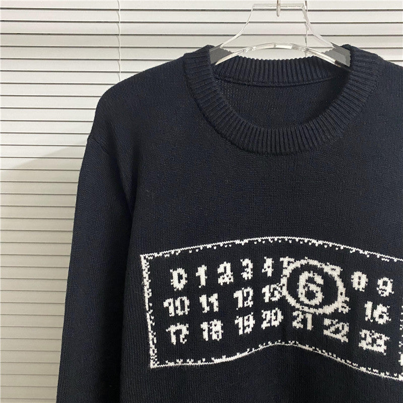 MAISON MARGIELA Numbers Sweater Black