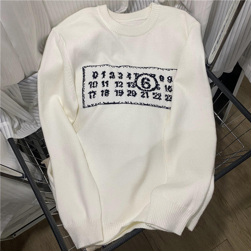 MAISON MARGIELA Numbers Sweater Beige