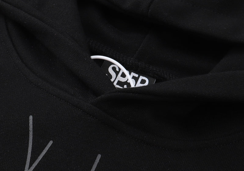 SP5DER "Pink!" Black Hoodie