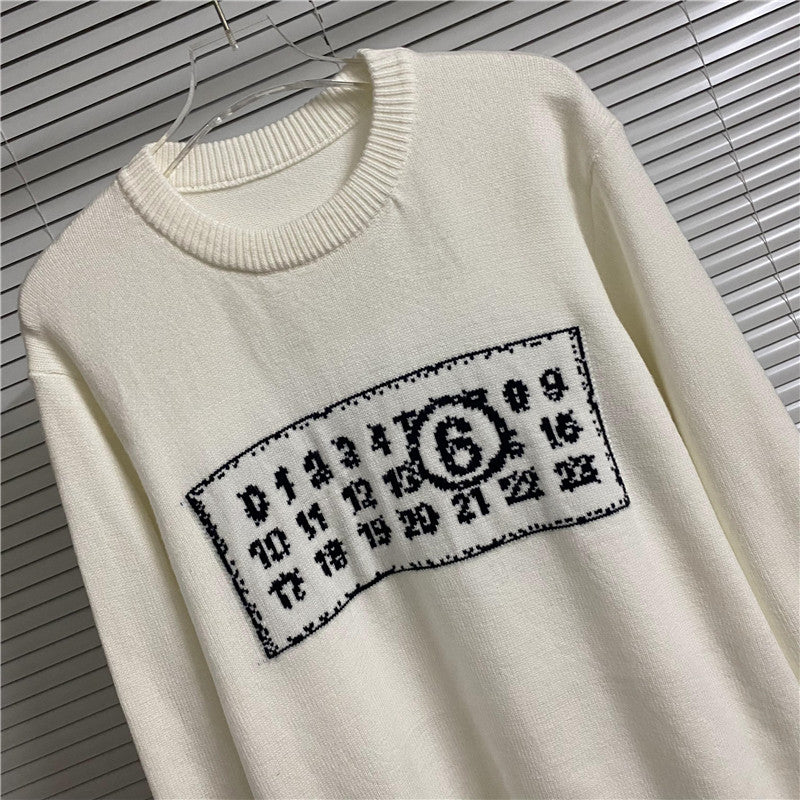 MAISON MARGIELA Numbers Sweater Beige