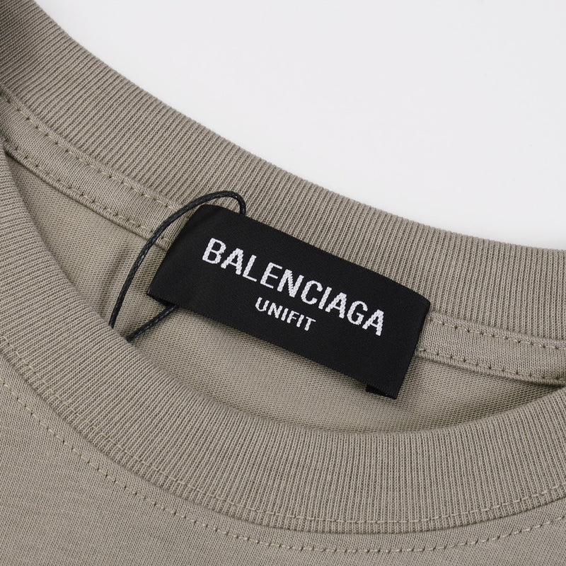 BALENCIAGA 'paris' Tee Bege