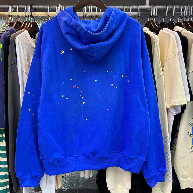 SP5DER "sp✱der!" Blue Hoodie