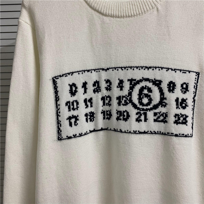 MAISON MARGIELA Numbers Sweater Beige