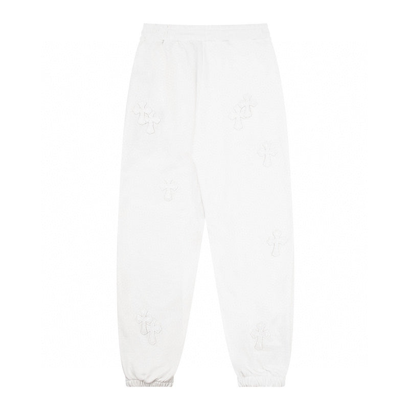 CHROME HEARTS Cross Sweatpants White