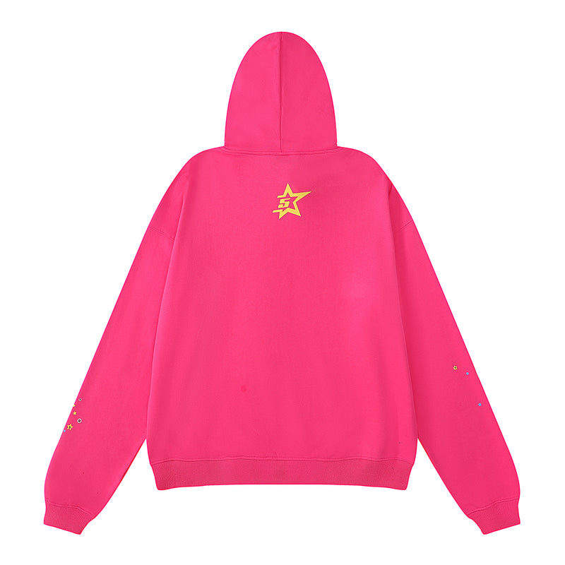 SP5DER "Pink!" Bright Pink Hoodie