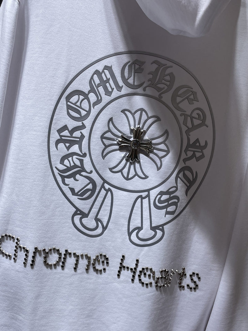 CHROME HEARTS Simple Logo White