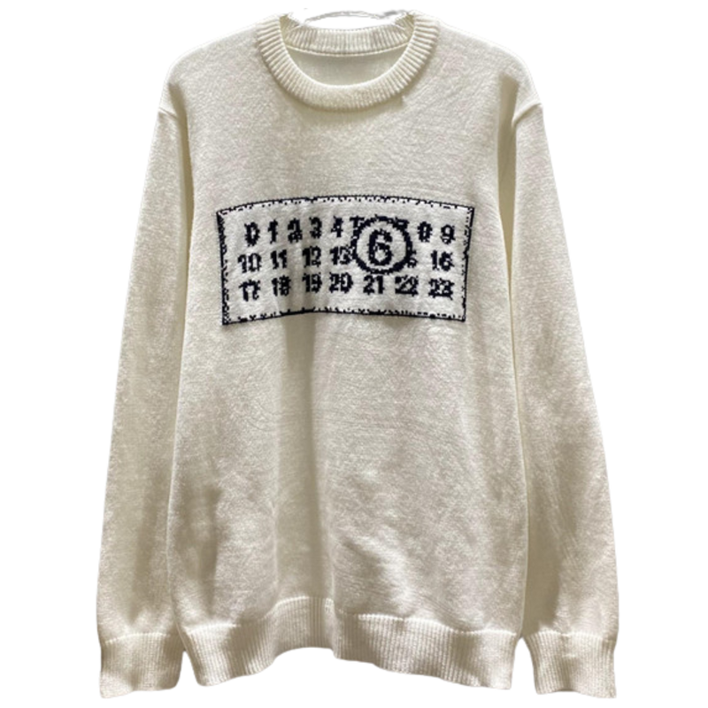 MAISON MARGIELA Numbers Sweater Beige