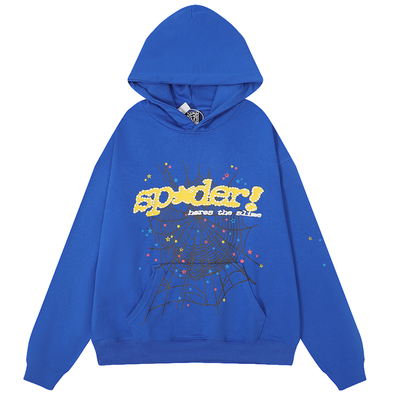 SP5DER "sp✱der!" Blue Hoodie