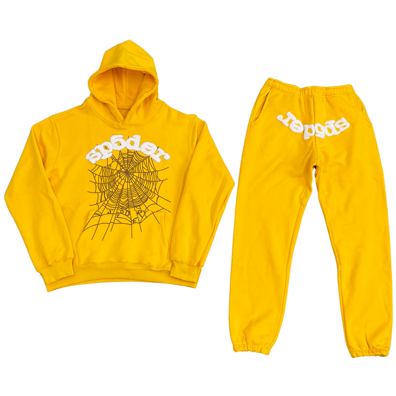 SP5DER Sweatshirt Set Yellow