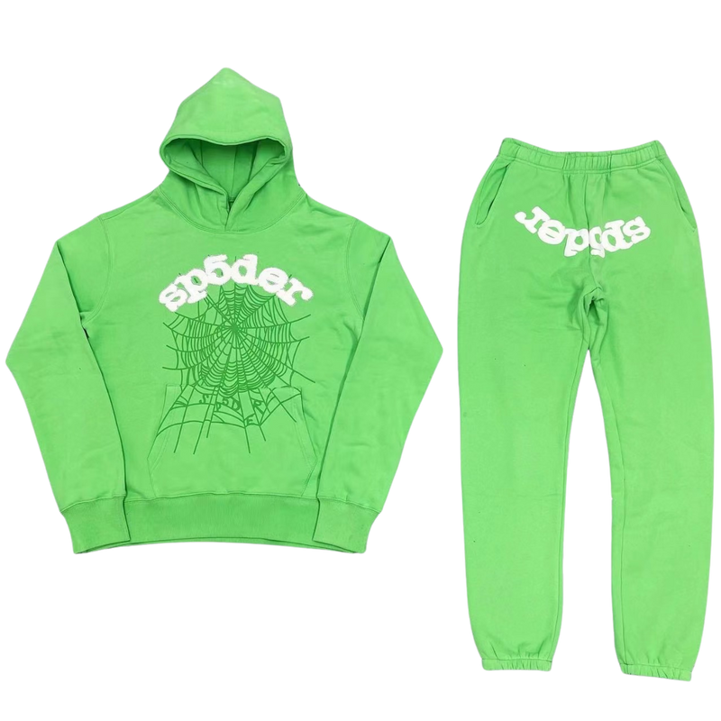 SP5DER Sweatshirt Set Green