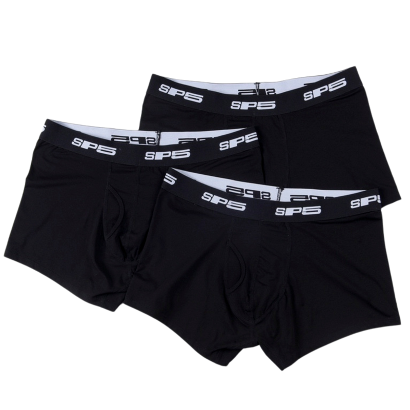 SP5DER Kit of 3 Underwear Black