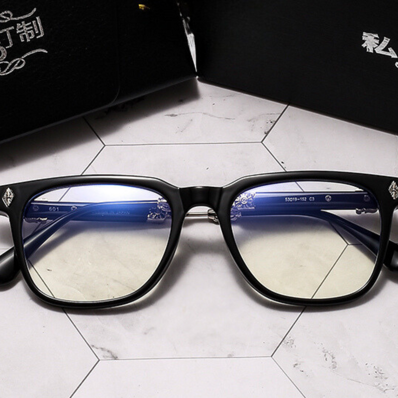 CHROME HEARTS Glasses Black/Silver