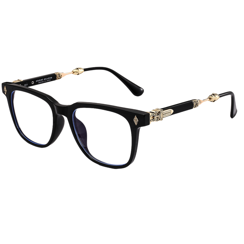 CHROME HEARTS Glasses Black/Gold