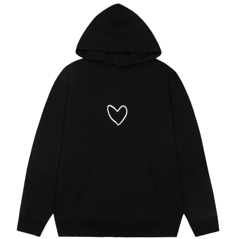 BALENCIAGA Love Hoodie Black