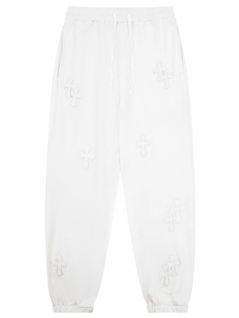 CHROME HEARTS Cross Sweatpants White