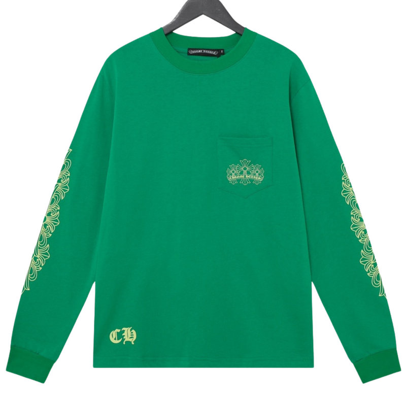 CHROME HEARTS Green Hoodie