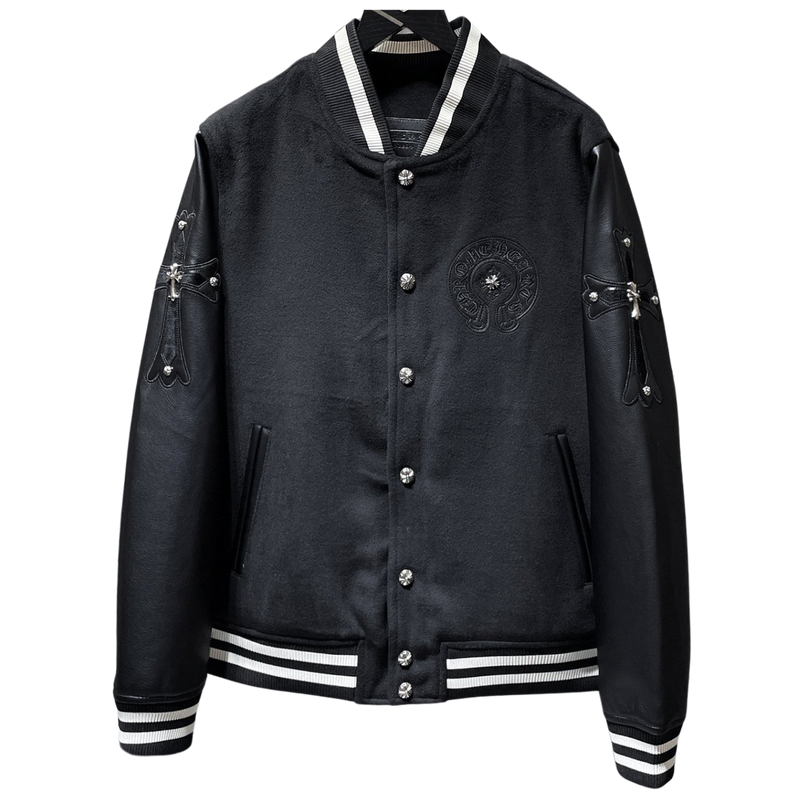 CHROME HEARTS Leather Jacket Black