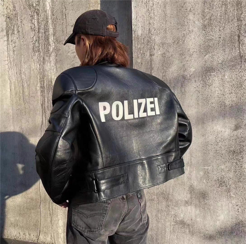 VETEMENTS Polizei Leather Jacket