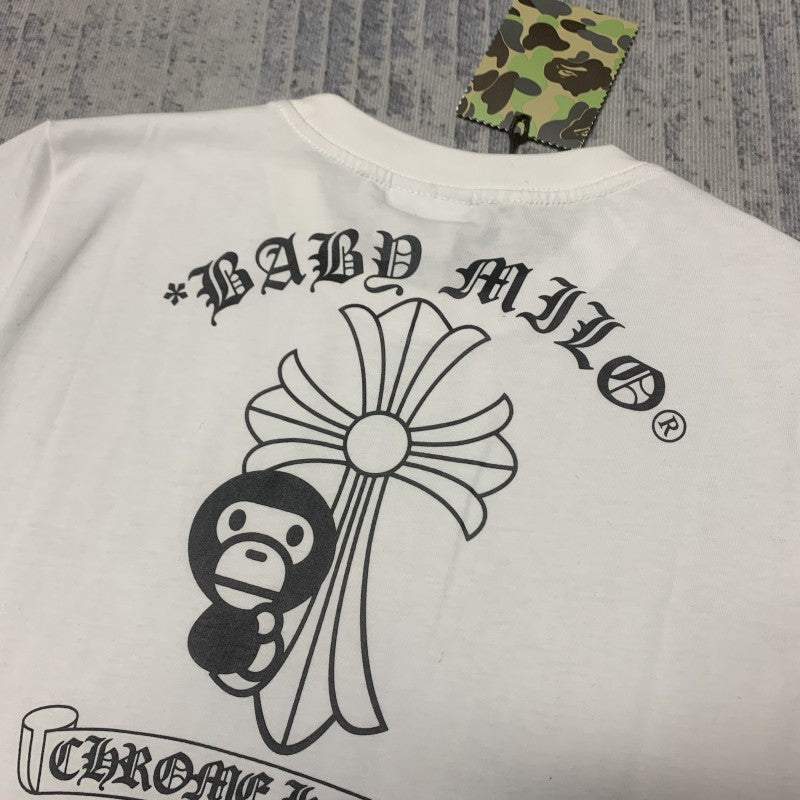 CHROME HEARTS x BAPE White Tee