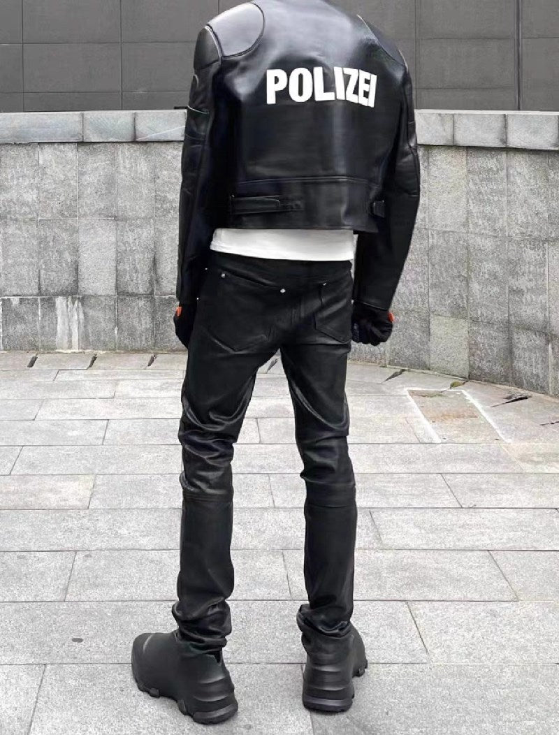 VETEMENTS Polizei Leather Jacket