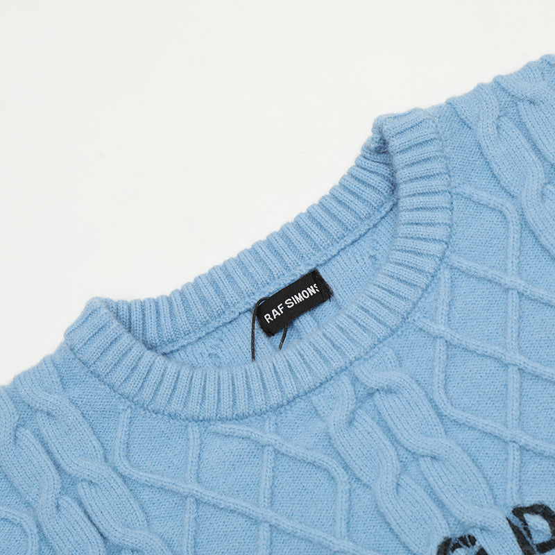 RAF SIMONS Jacquard Blue