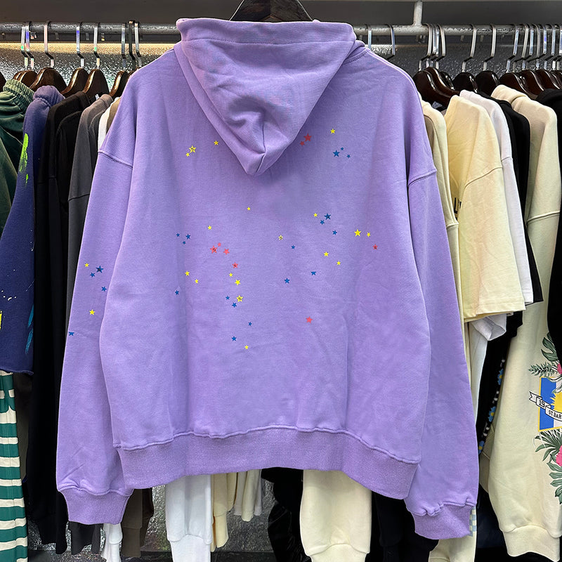 SP5DER "sp✱der!" Purple Hoodie