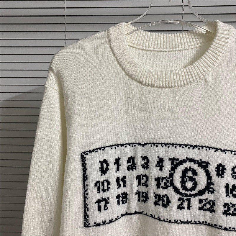 MAISON MARGIELA Numbers Sweater Beige