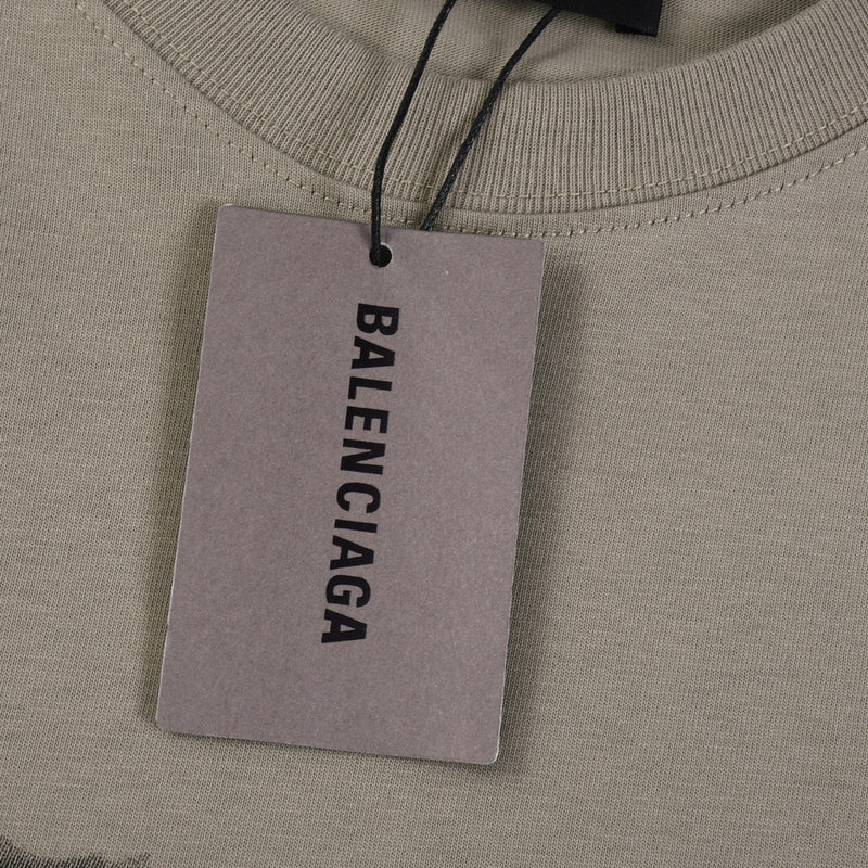 BALENCIAGA 'paris' Tee Bege