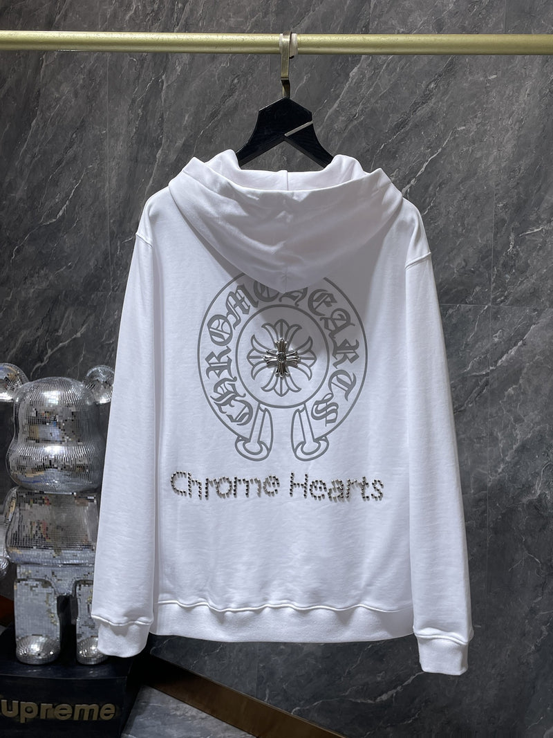 CHROME HEARTS Simple Logo White