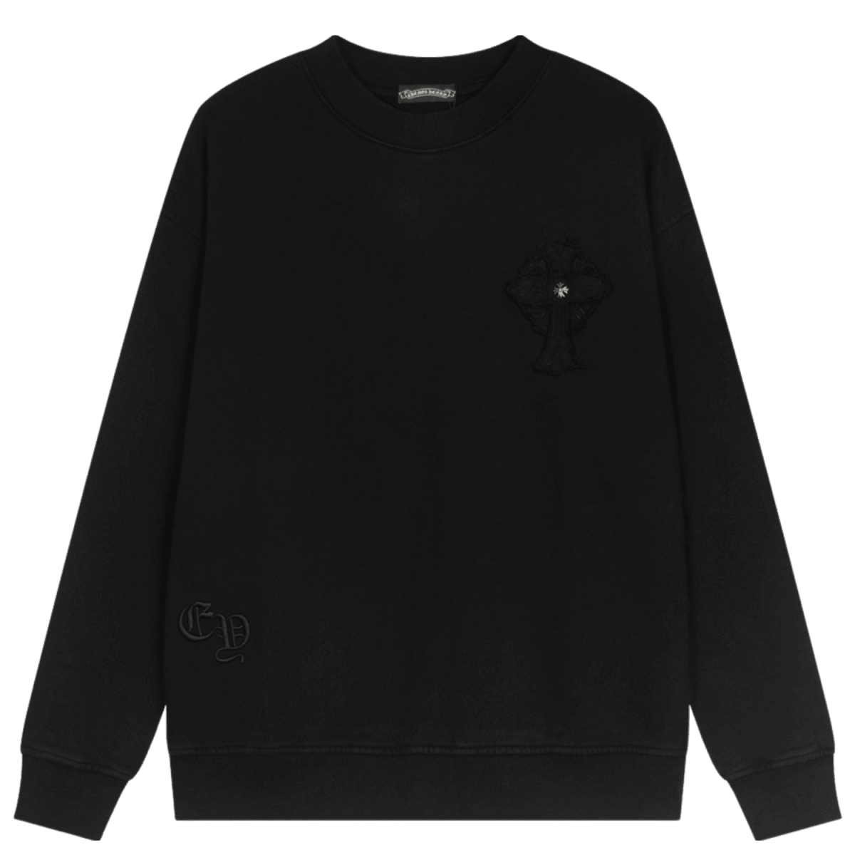 CHROME HEARTS Big Cross Crewneck - Loja De Anarquia - Loja De Anarquia - CHROME HEARTS Big Cross Crewneck - Loja De Anarquia - P - 
