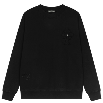 CHROME HEARTS Big Cross Crewneck - Loja De Anarquia - Loja De Anarquia - CHROME HEARTS Big Cross Crewneck - Loja De Anarquia - P - 