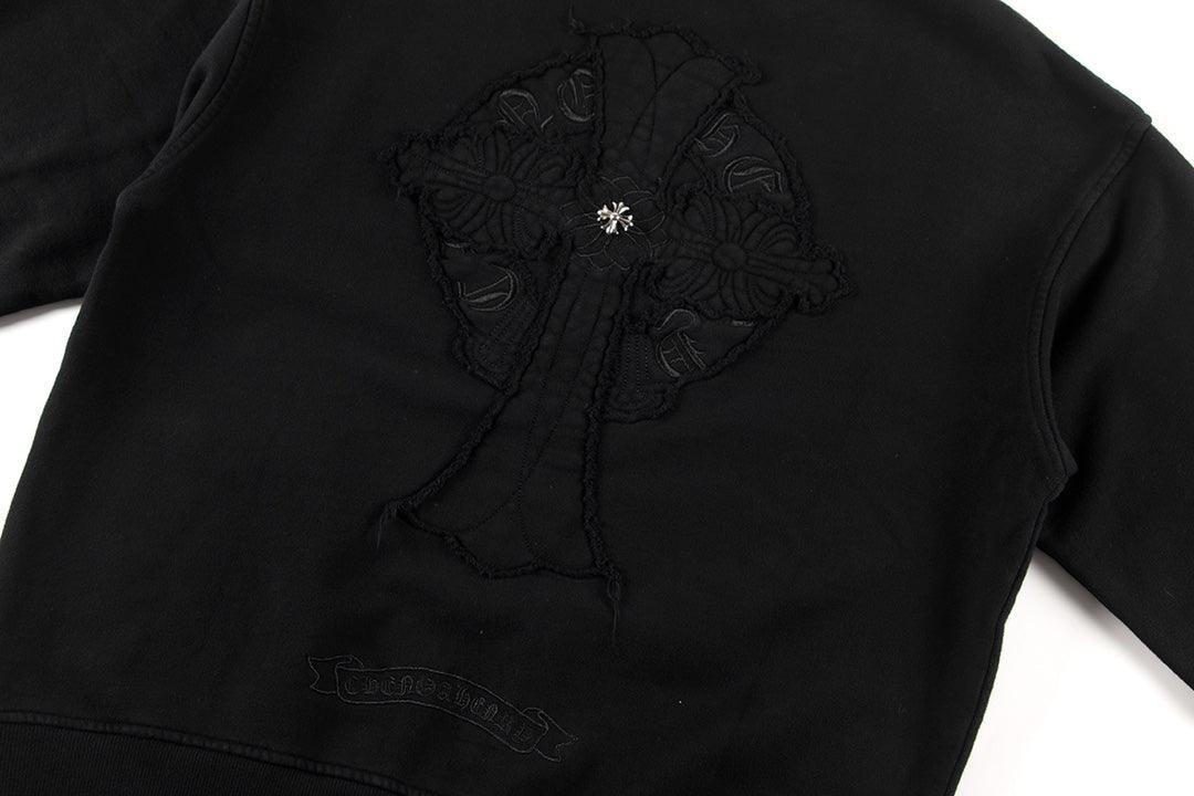 CHROME HEARTS Big Cross Crewneck - Loja De Anarquia - Loja De Anarquia - CHROME HEARTS Big Cross Crewneck - Loja De Anarquia - P - 