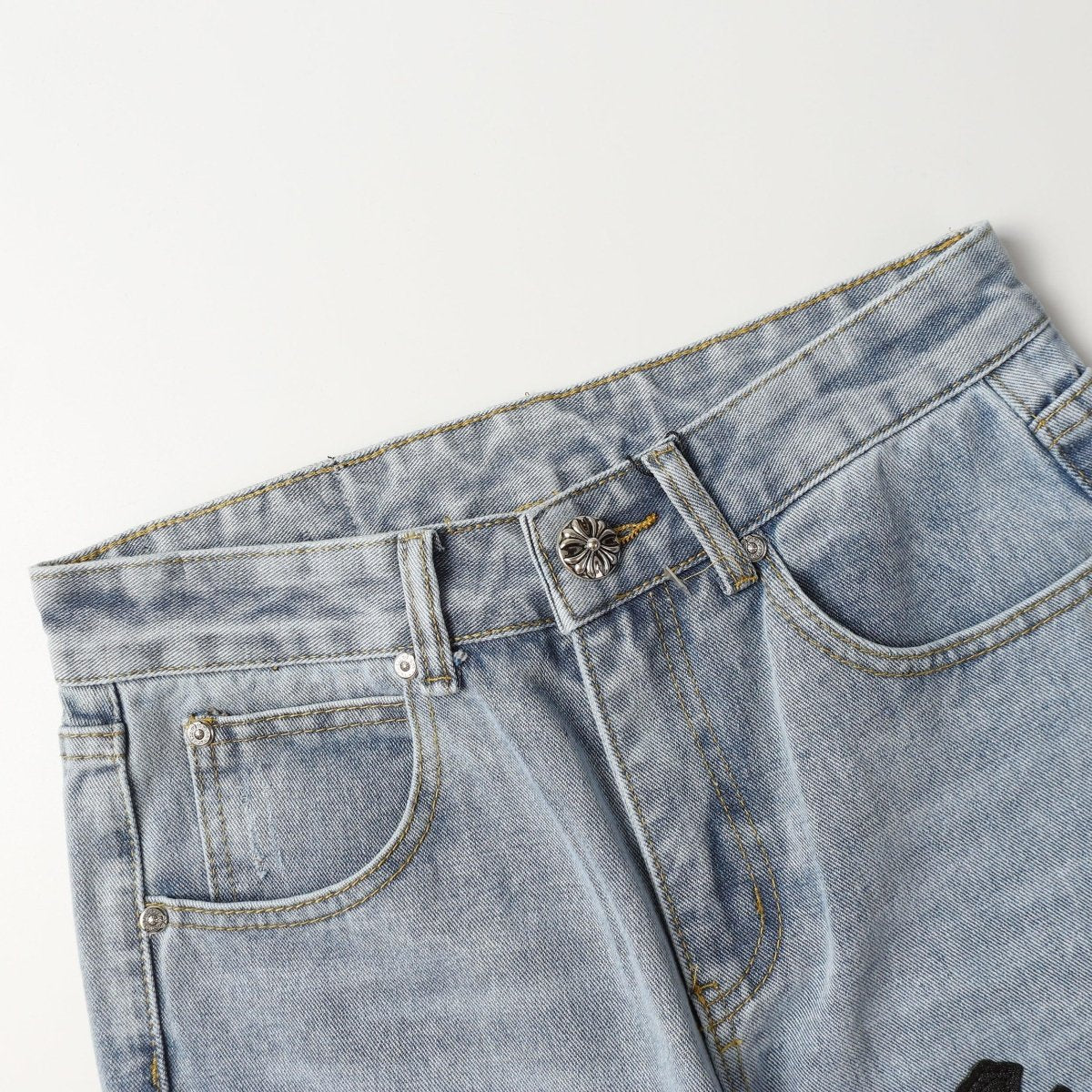 CHROME HEARTS Colorful Cross Jeans - Loja De Anarquia - Loja De Anarquia - CHROME HEARTS Colorful Cross Jeans - Loja De Anarquia - PP - 