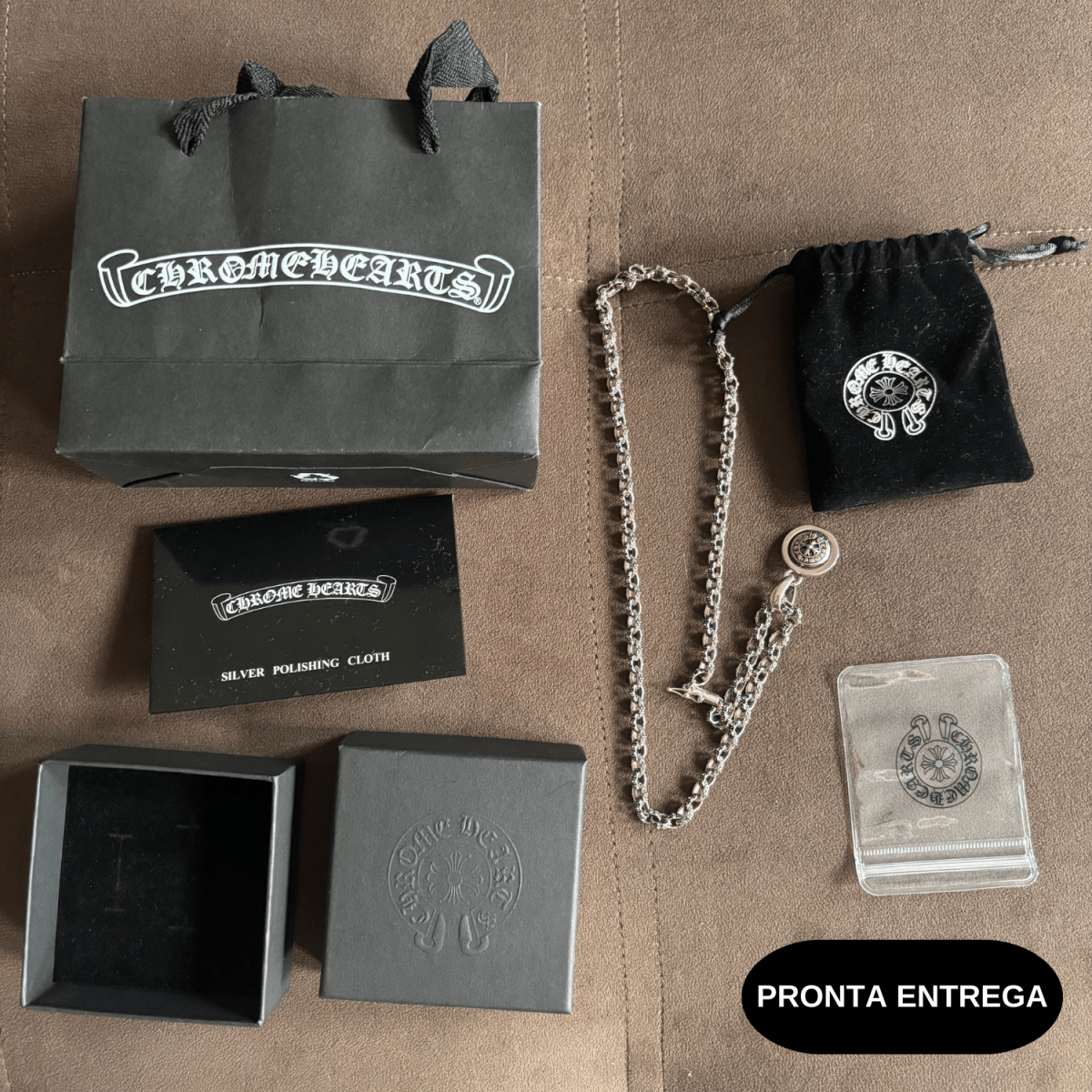 CHROME HEARTS Corrente de Prata - Loja De Anarquia - Loja De Anarquia - CHROME HEARTS Corrente de Prata - Loja De Anarquia - 45 cm - 