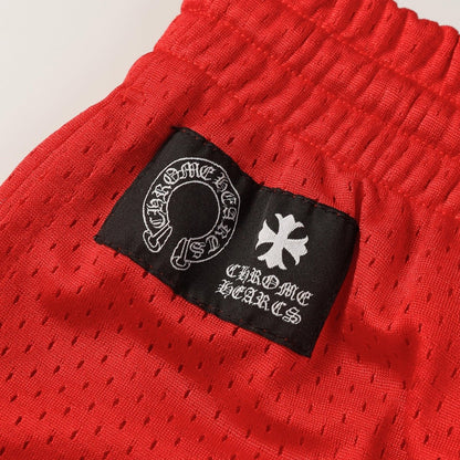 CHROME HEARTS Mesh Varsity Pants - Loja De Anarquia - Loja De Anarquia - CHROME HEARTS Mesh Varsity Pants - Loja De Anarquia - P - Vermelho - 