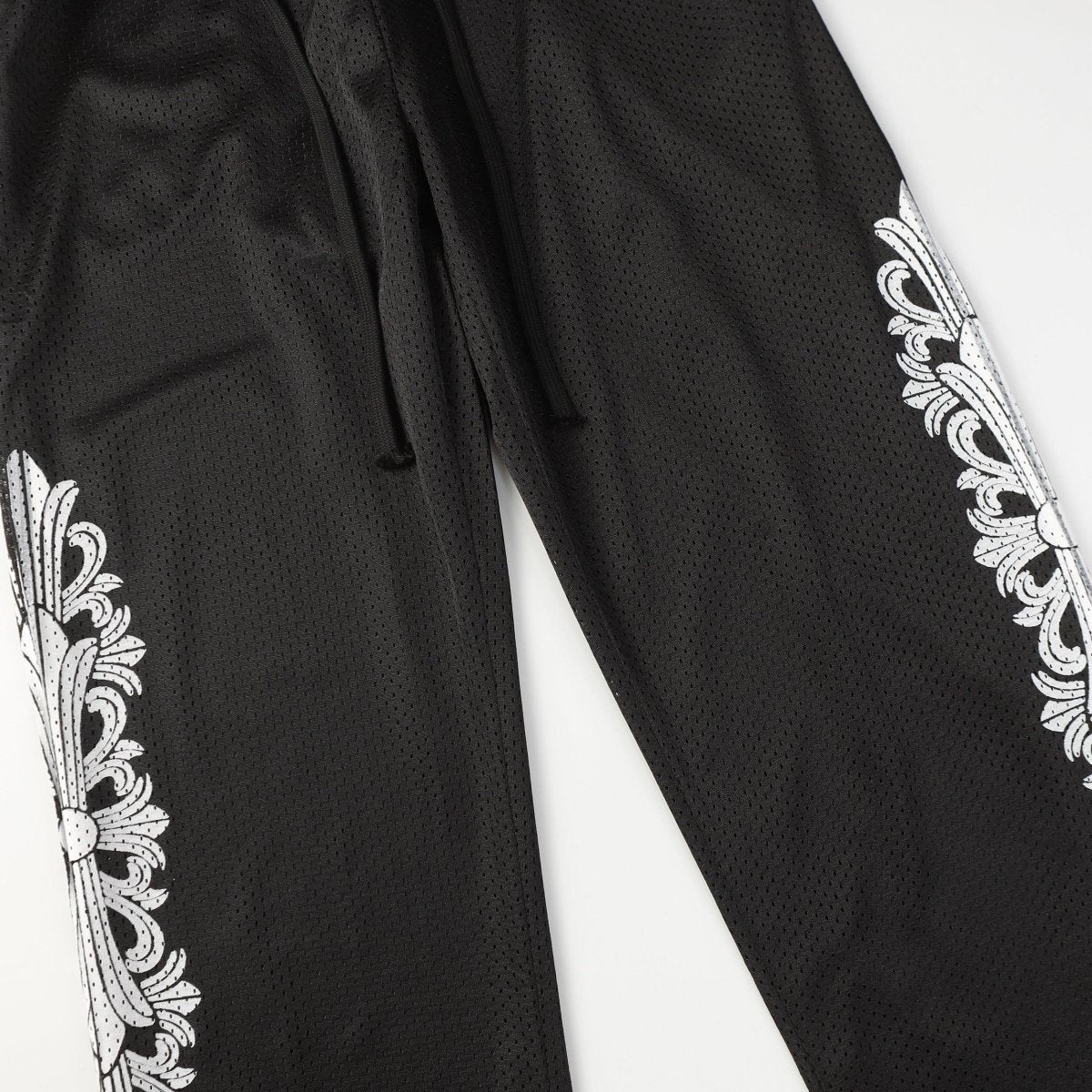 CHROME HEARTS Mesh Varsity Pants - Loja De Anarquia - Loja De Anarquia - CHROME HEARTS Mesh Varsity Pants - Loja De Anarquia - M - Preto - 