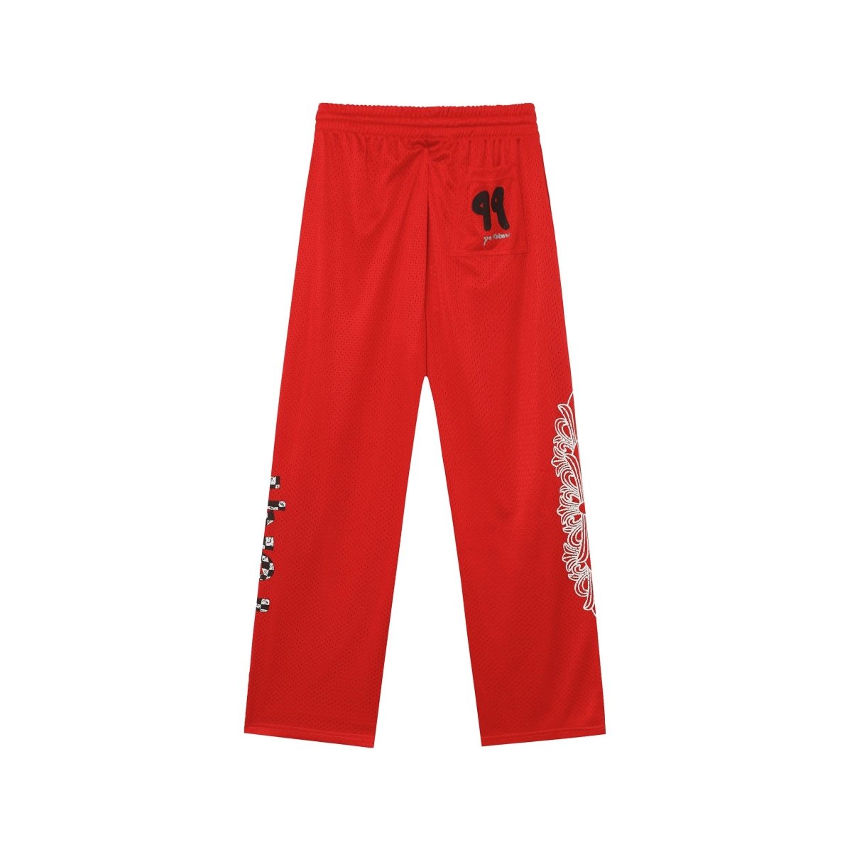 CHROME HEARTS Mesh Varsity Pants - Loja De Anarquia - Loja De Anarquia - CHROME HEARTS Mesh Varsity Pants - Loja De Anarquia - P - Vermelho - 