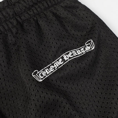 CHROME HEARTS Mesh Varsity Pants - Loja De Anarquia - Loja De Anarquia - CHROME HEARTS Mesh Varsity Pants - Loja De Anarquia - M - Preto - 