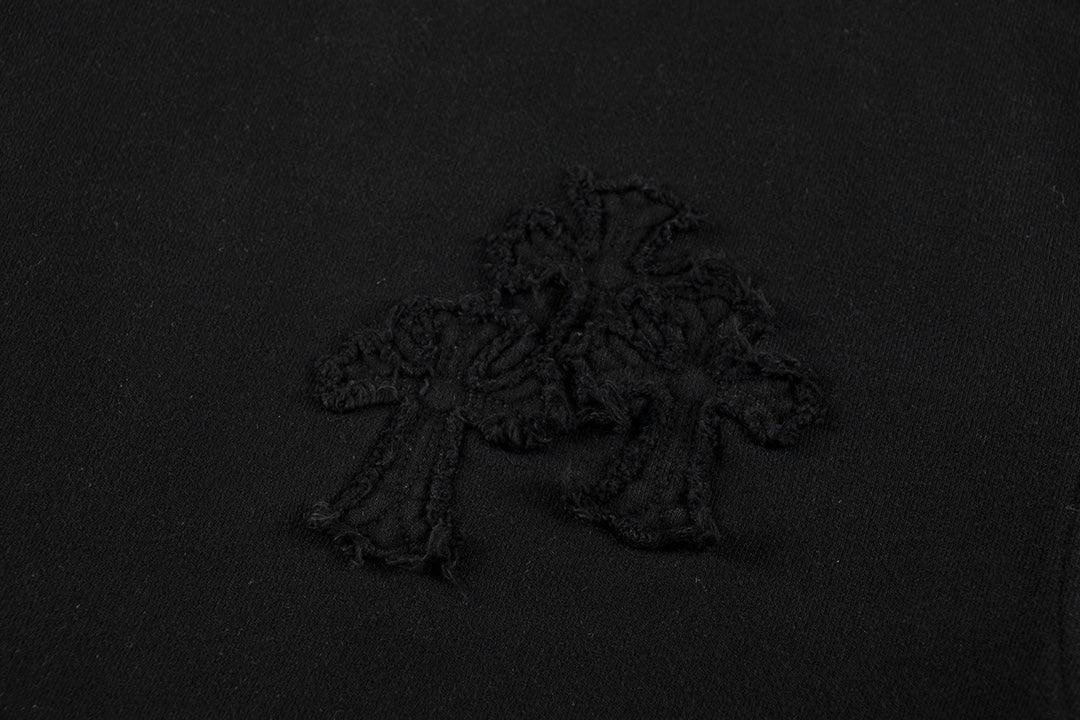 CHROME HEARTS Worn Out Crewneck Black - Loja De Anarquia - Loja De Anarquia - CHROME HEARTS Worn Out Crewneck Black - Loja De Anarquia - P - 