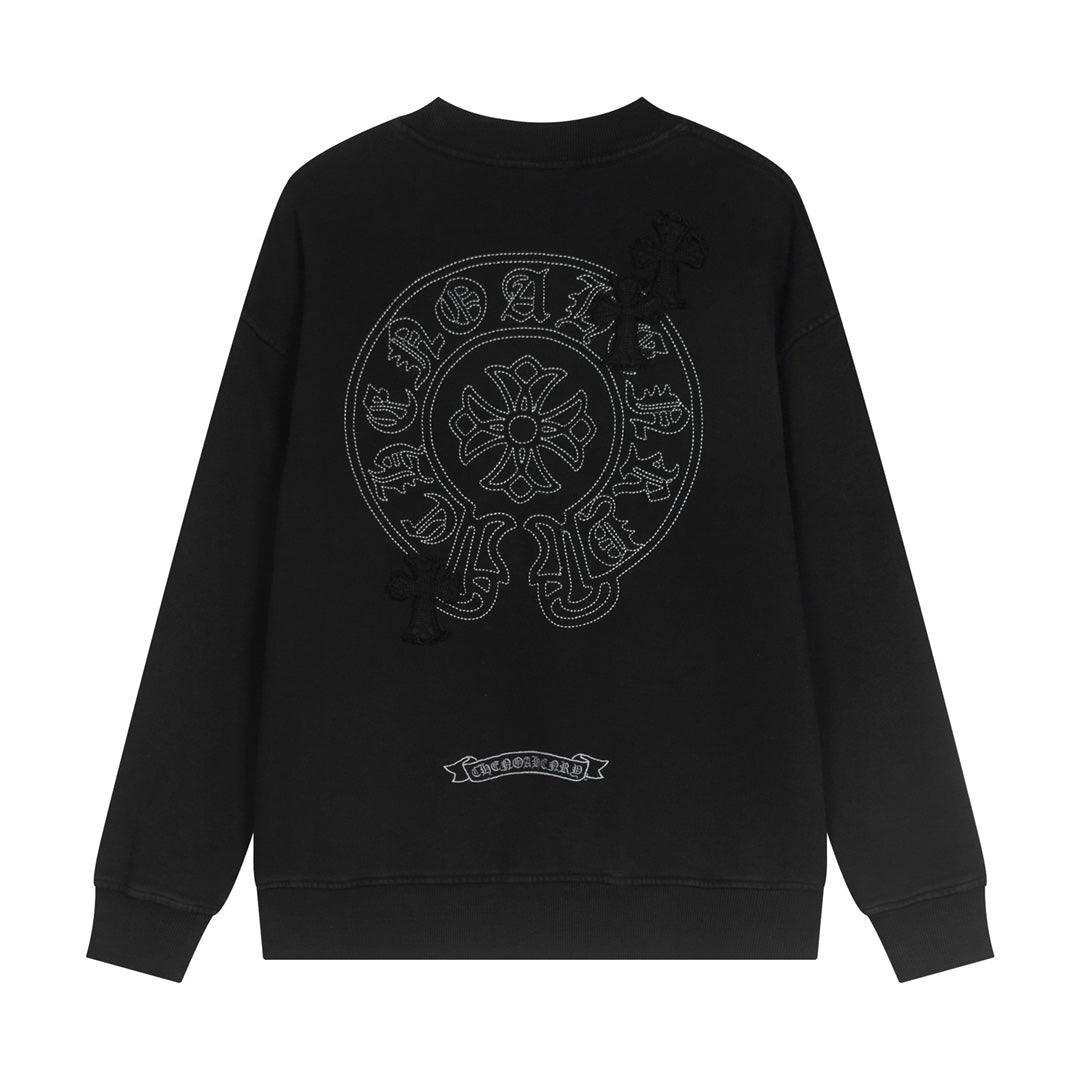 CHROME HEARTS Worn Out Crewneck Black - Loja De Anarquia - Loja De Anarquia - CHROME HEARTS Worn Out Crewneck Black - Loja De Anarquia - P - 