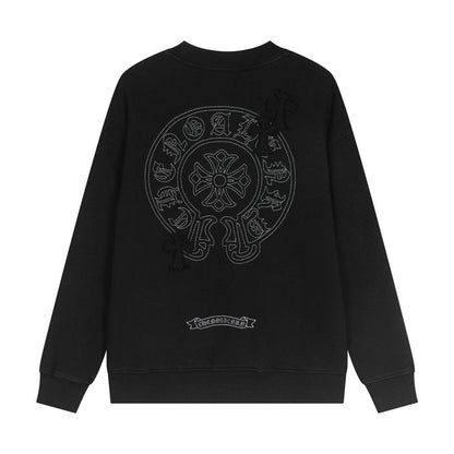 CHROME HEARTS Worn Out Crewneck Black - Loja De Anarquia - Loja De Anarquia - CHROME HEARTS Worn Out Crewneck Black - Loja De Anarquia - P - 