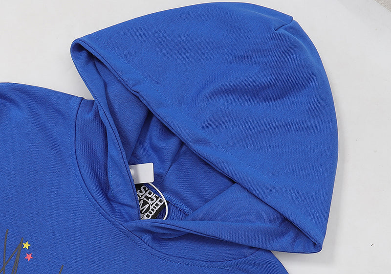 SP5DER "sp✱der!" Blue Hoodie