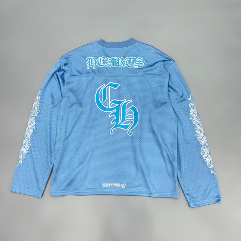 CHROME HEARTS Blue Jersey Longslive