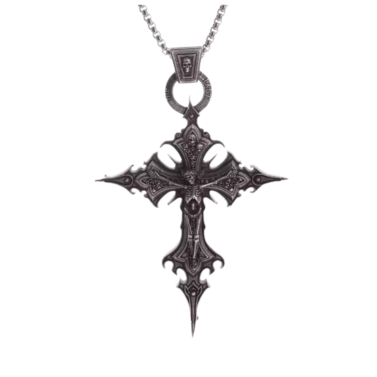 Skeleton Cross Chain - Loja De Anarquia - Loja De Anarquia - Skeleton Cross Chain - Loja De Anarquia - 